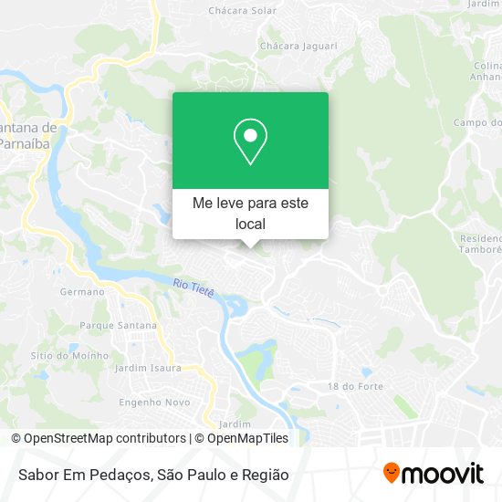 Sabor Em Pedaços mapa