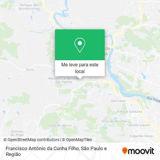 Francisco Antônio da Cunha Filho mapa