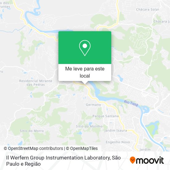 Il Werfern Group Instrumentation Laboratory mapa