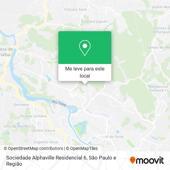 Sociedade Alphaville Residencial 6 mapa
