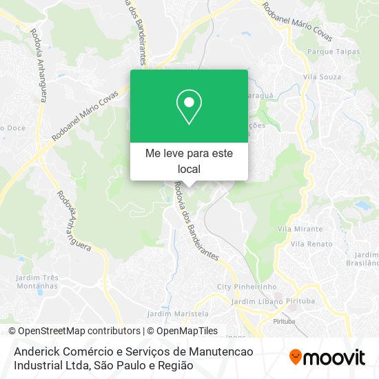 Anderick Comércio e Serviços de Manutencao Industrial Ltda mapa