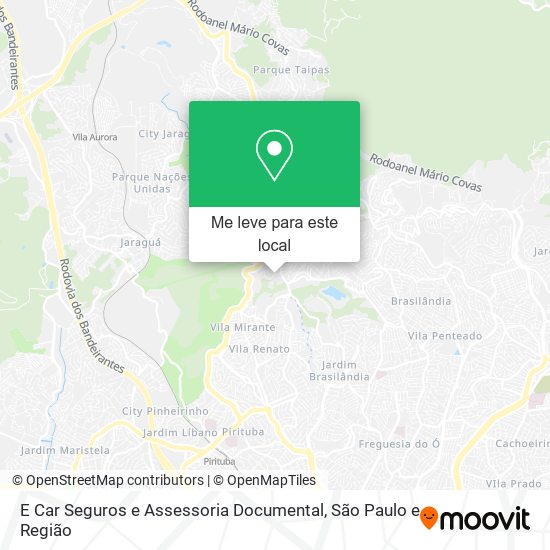 E Car Seguros e Assessoria Documental mapa