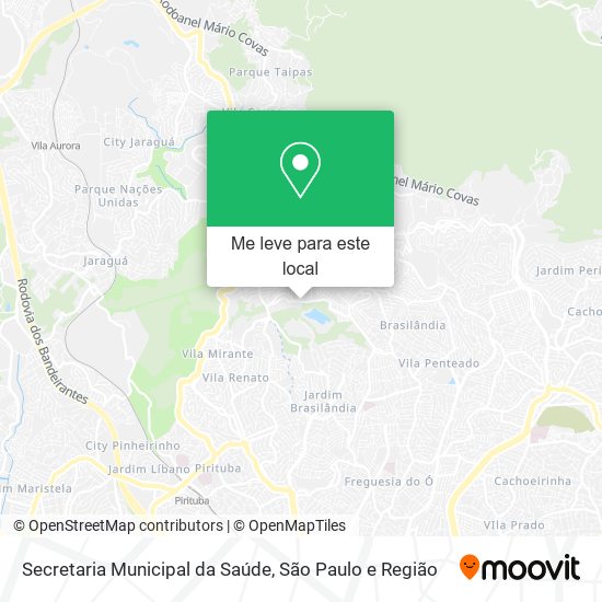 Secretaria Municipal da Saúde mapa