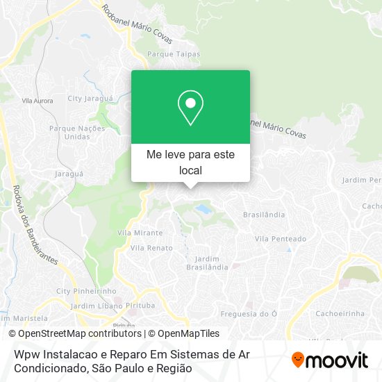 Wpw Instalacao e Reparo Em Sistemas de Ar Condicionado mapa