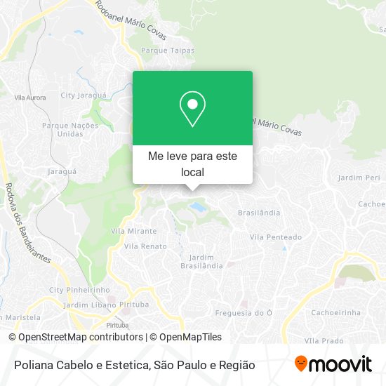 Poliana Cabelo e Estetica mapa