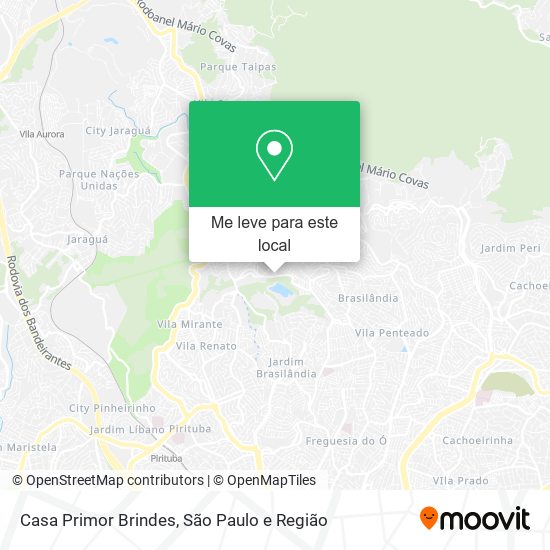 Casa Primor Brindes mapa