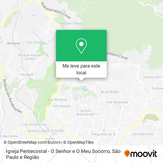 Igreja Pentecostal - O Senhor e O Meu Socorro mapa