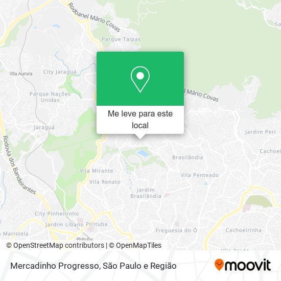 Mercadinho Progresso mapa