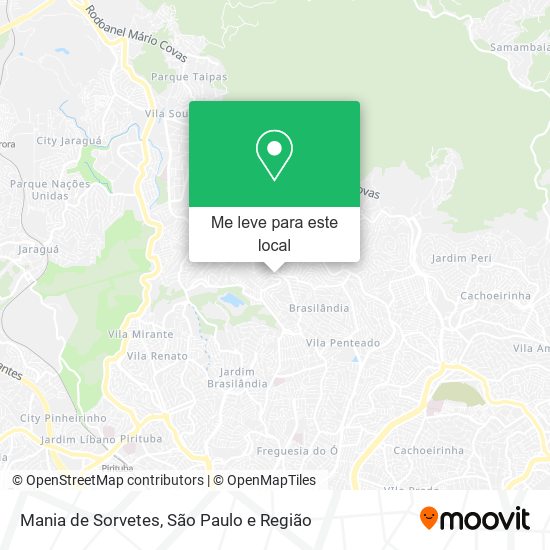 Mania de Sorvetes mapa