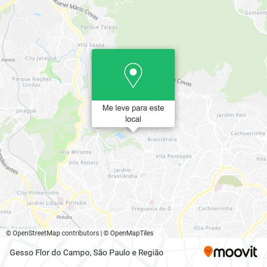 Gesso Flor do Campo mapa