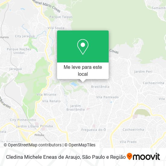 Cledina Michele Eneas de Araujo mapa