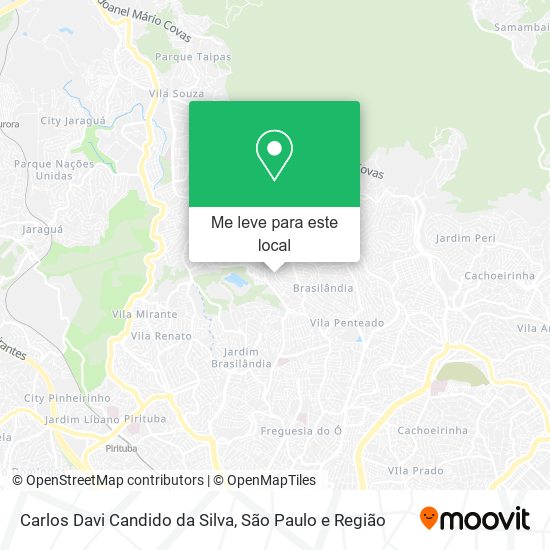 Carlos Davi Candido da Silva mapa