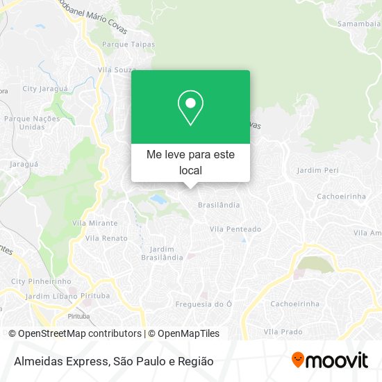 Almeidas Express mapa