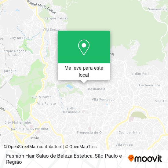 Fashion Hair Salao de Beleza Estetica mapa