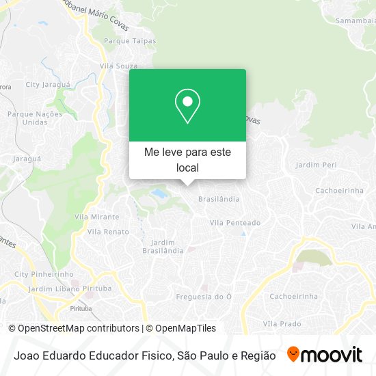 Joao Eduardo Educador Fisico mapa