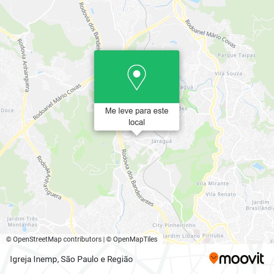 Igreja Inemp mapa