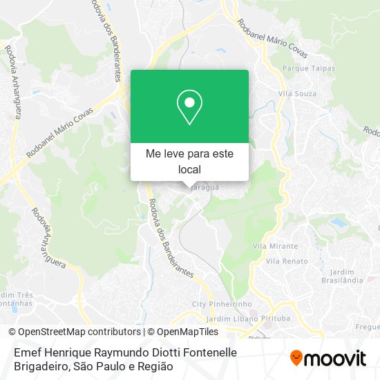 Emef Henrique Raymundo Diotti Fontenelle Brigadeiro mapa