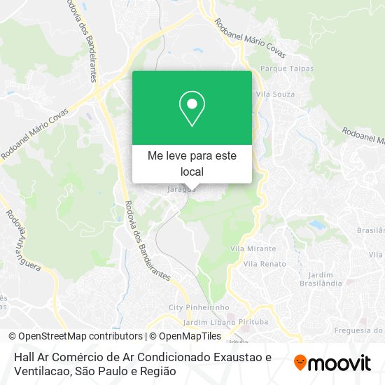 Hall Ar Comércio de Ar Condicionado Exaustao e Ventilacao mapa