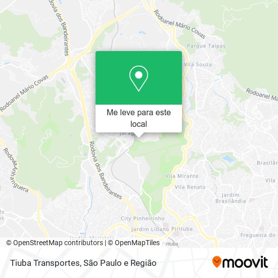 Tiuba Transportes mapa