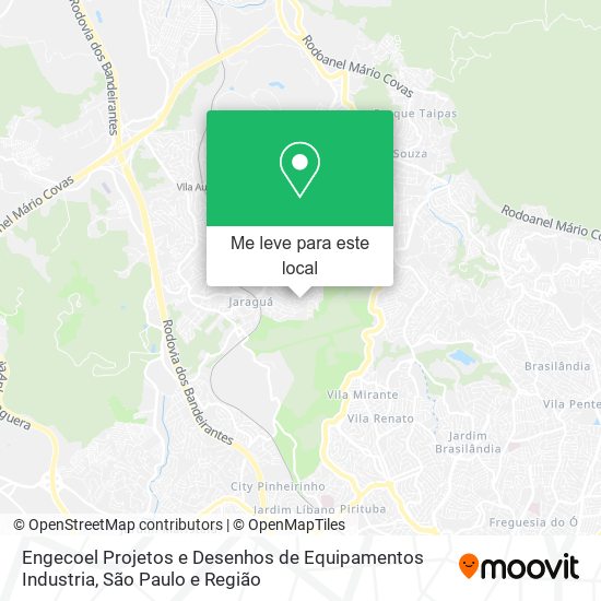 Engecoel Projetos e Desenhos de Equipamentos Industria mapa
