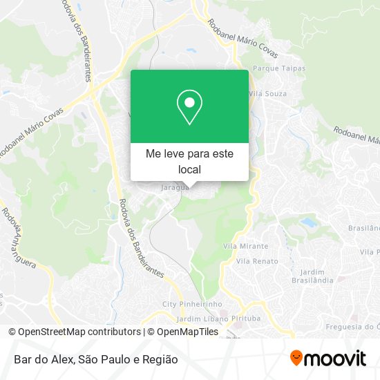 Bar do Alex mapa