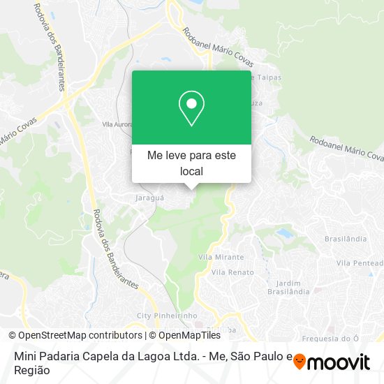 Mini Padaria Capela da Lagoa Ltda. - Me mapa