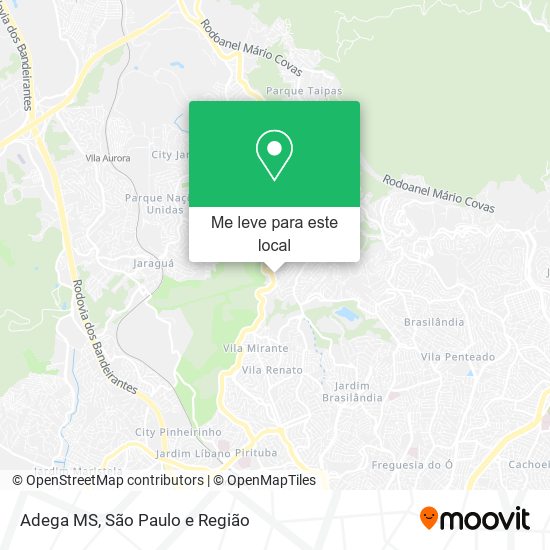 Adega MS mapa