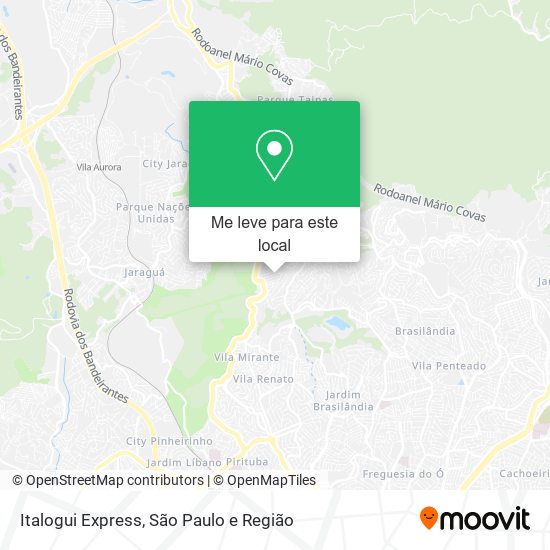 Italogui Express mapa