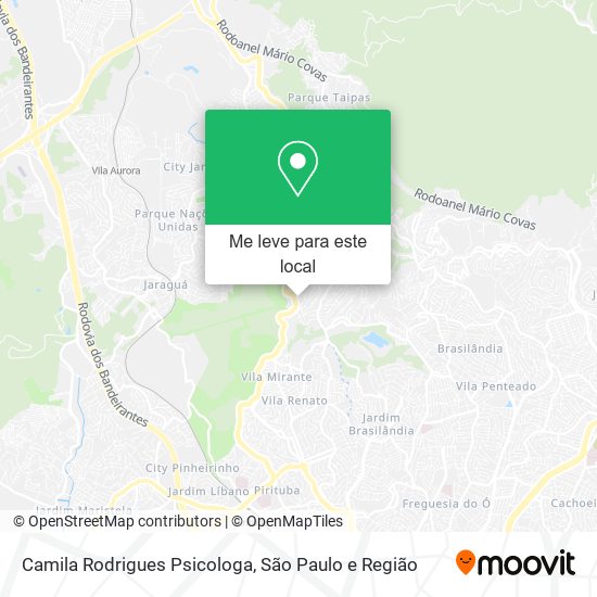 Camila Rodrigues Psicologa mapa
