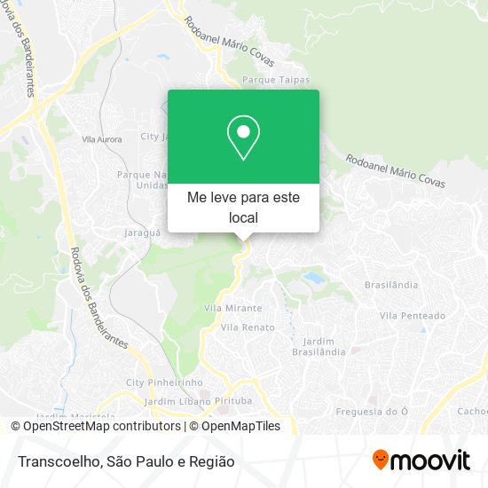 Transcoelho mapa