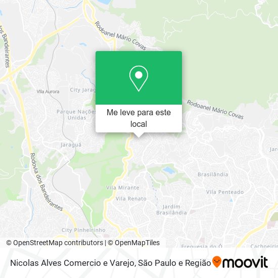 Nicolas Alves Comercio e Varejo mapa