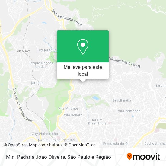 Mini Padaria Joao Oliveira mapa