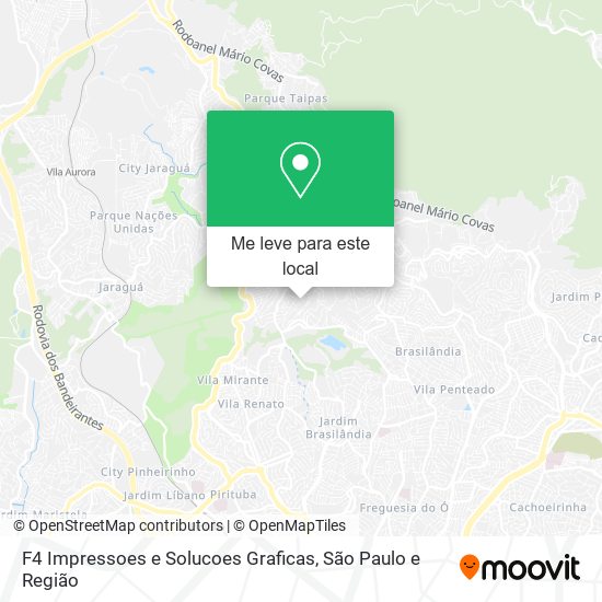 F4 Impressoes e Solucoes Graficas mapa