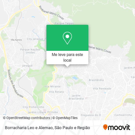 Borracharia Leo e Alemao mapa