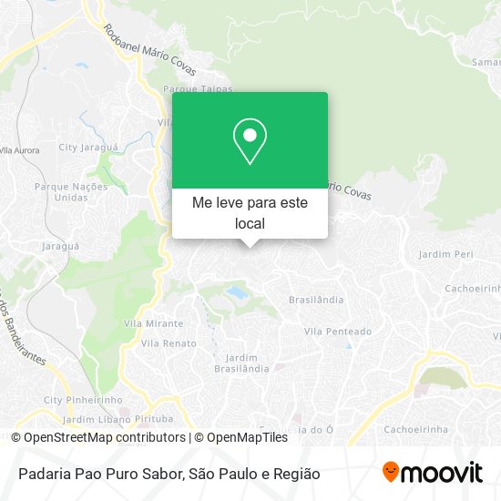 Padaria Pao Puro Sabor mapa