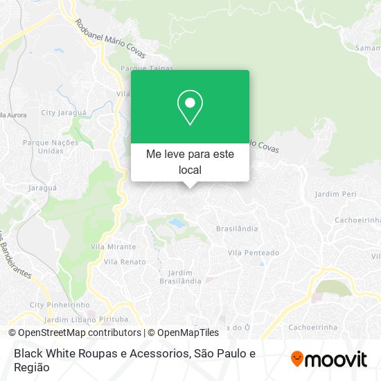 Black White Roupas e Acessorios mapa