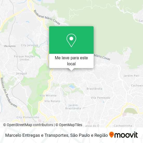 Marcelo Entregas e Transportes mapa