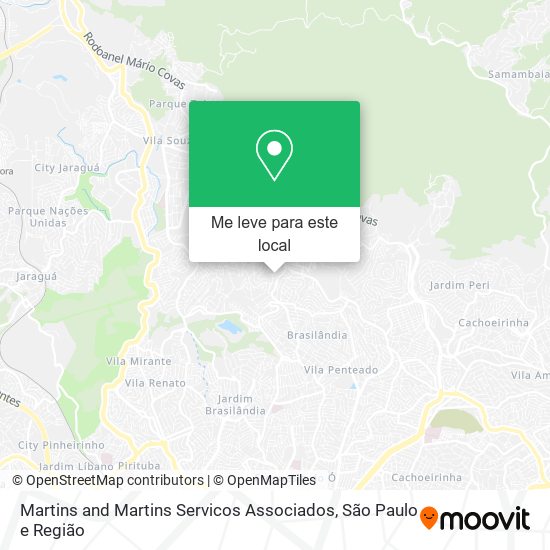 Martins and Martins Servicos Associados mapa