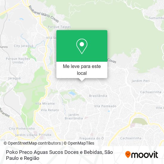 Poko Preco Aguas Sucos Doces e Bebidas mapa