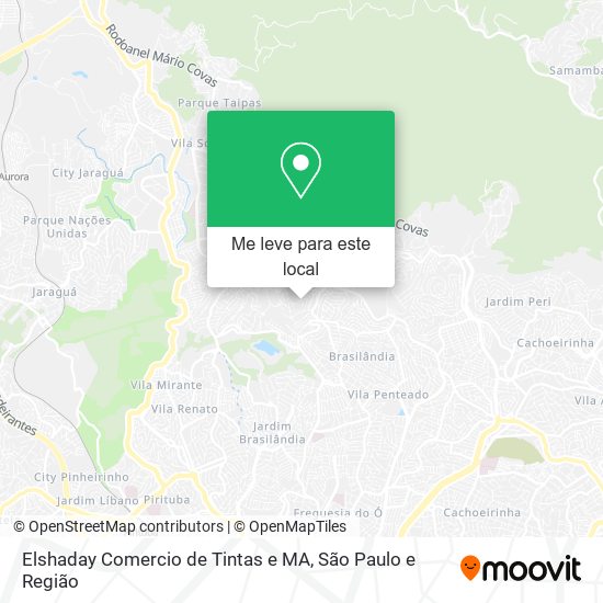 Elshaday Comercio de Tintas e MA mapa