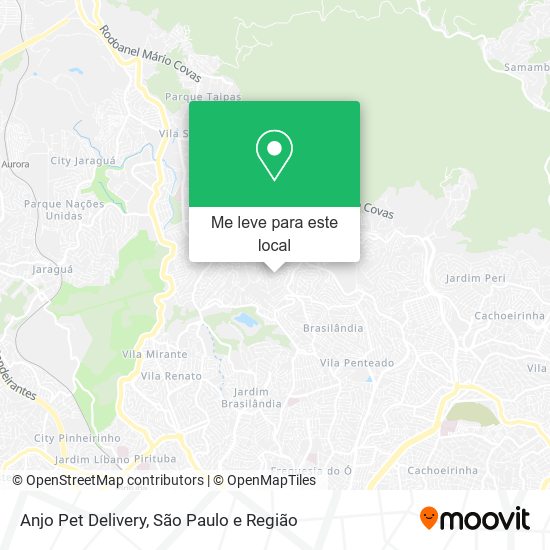 Anjo Pet Delivery mapa