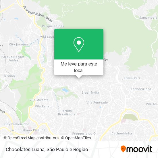 Chocolates Luana mapa