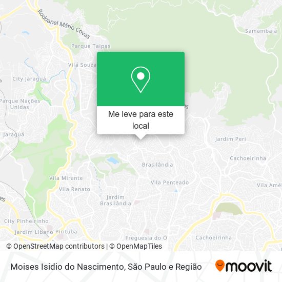 Moises Isidio do Nascimento mapa