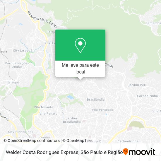 Welder Costa Rodrigues Express mapa