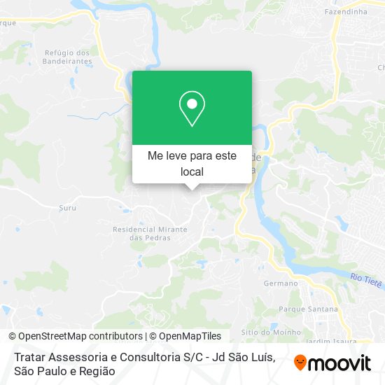 Tratar Assessoria e Consultoria S / C - Jd São Luís mapa