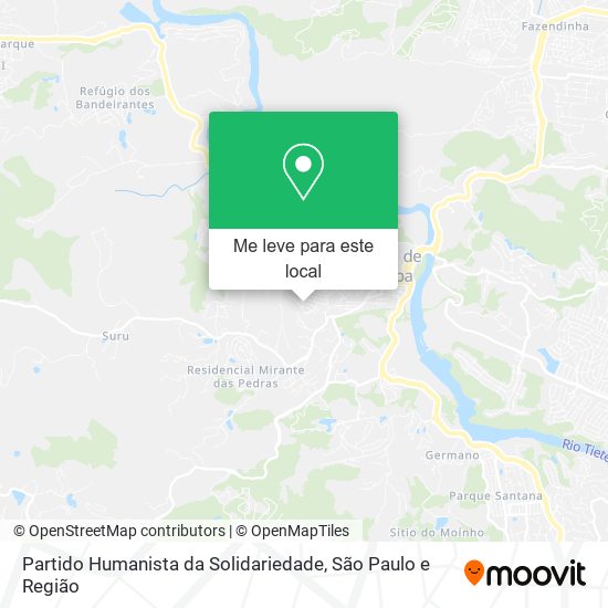 Partido Humanista da Solidariedade mapa