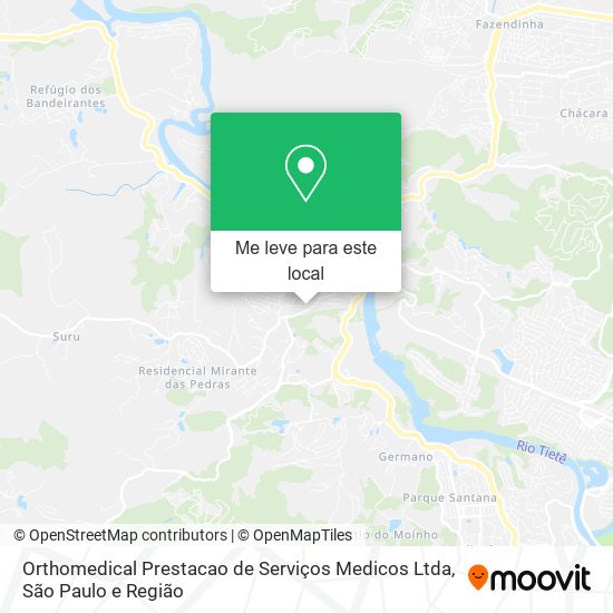 Orthomedical Prestacao de Serviços Medicos Ltda mapa