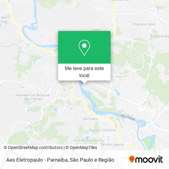 Aes Eletropaulo - Parnaiba mapa
