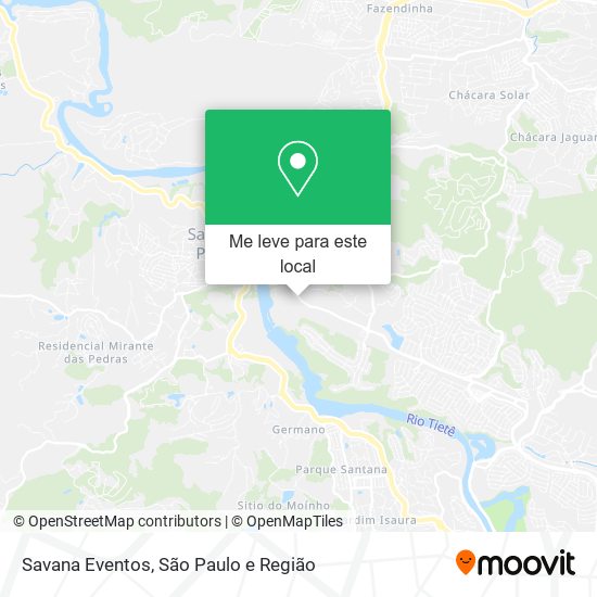 Savana Eventos mapa
