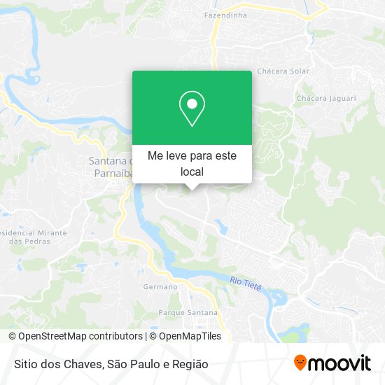 Sitio dos Chaves mapa